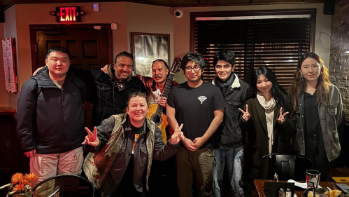 MCM Students at restaurant