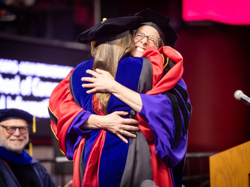 PhD Student at SC&I Commencement 