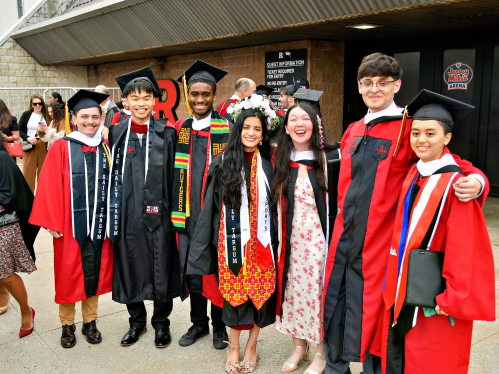 SC&I graduates posing after convocation