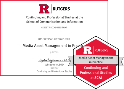 MAM in Practice badge and certificate graphic