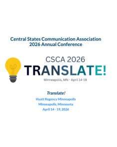 95th Annual Central States Communication Association logo and banner 